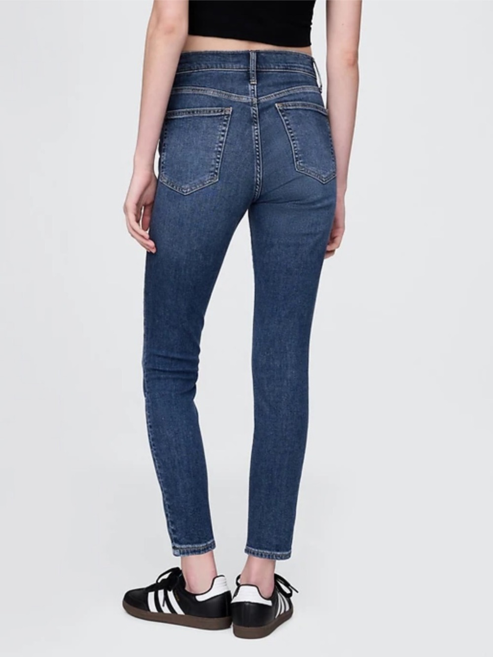 GAP Women's Blue High-Rise Skinny Jeans